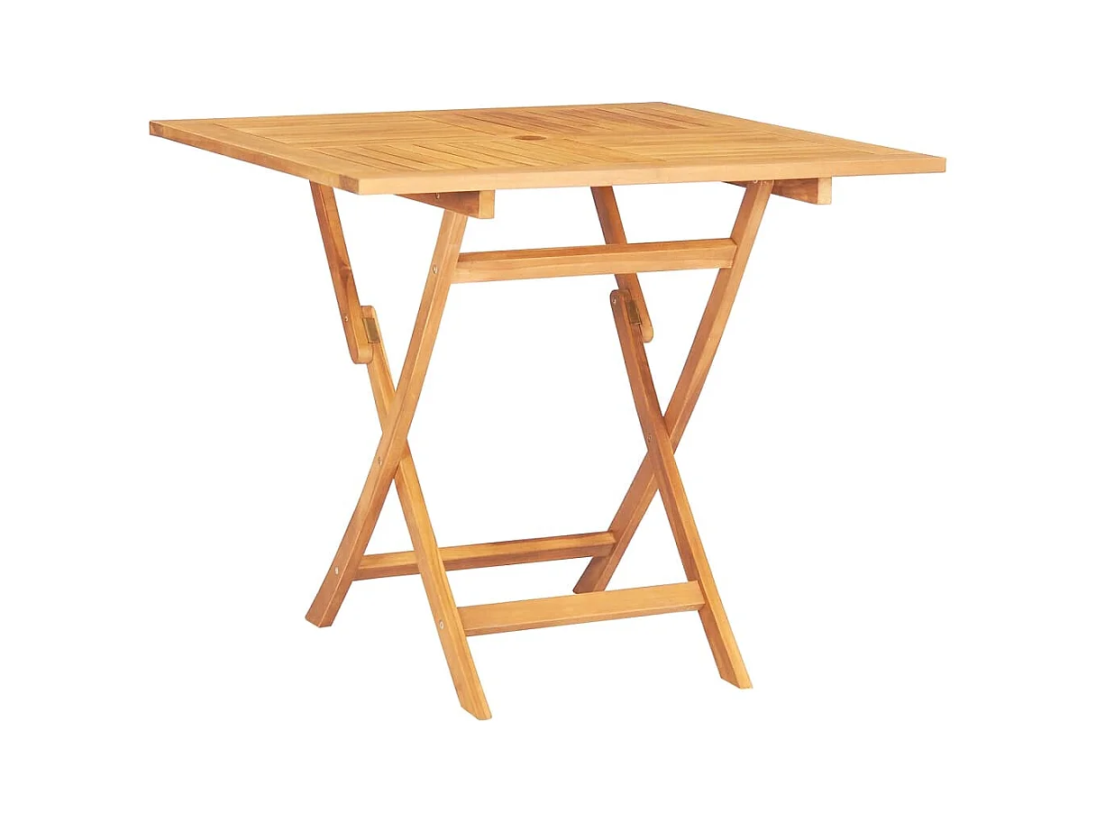 Table pliable de jardin 85x85x76 cm Bois de teck solide