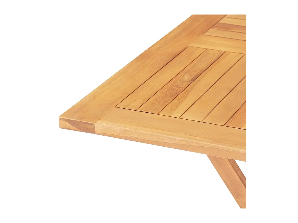 Table pliable de jardin 85x85x76 cm Bois de teck solide