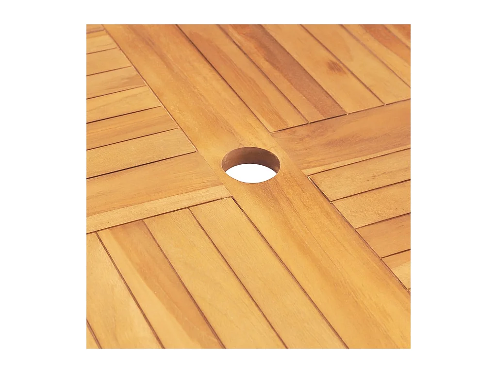 Table pliable de jardin 85x85x76 cm Bois de teck solide