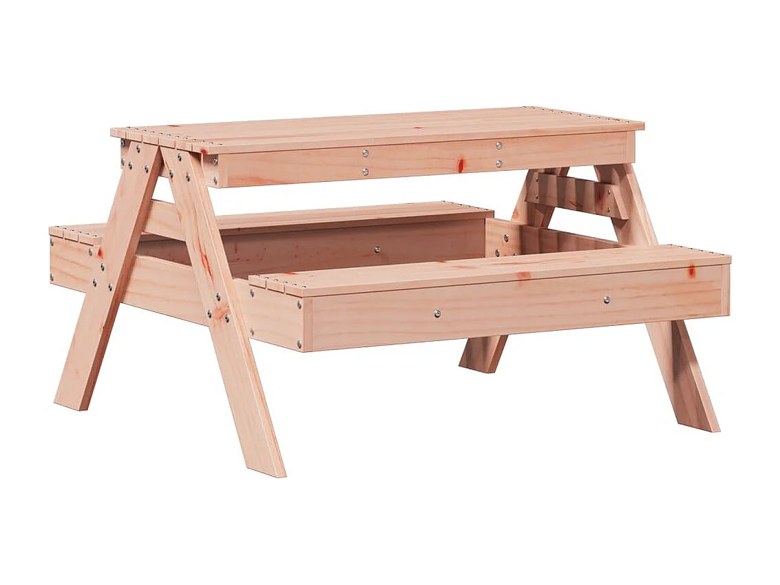 Mesa de pícnic para niños madera maciza Douglas 88x97x52 cm