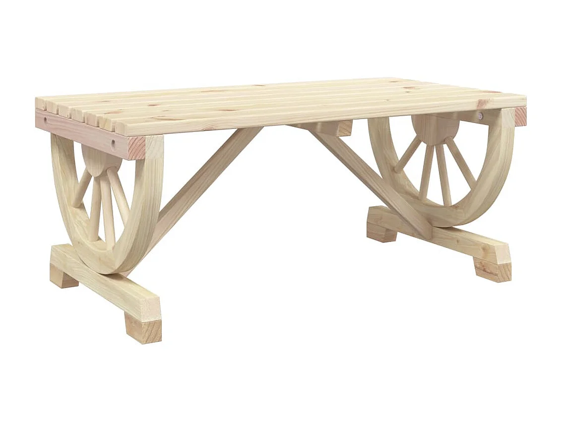 Table basse de jardin 90x50x40 cm bois de sapin massif