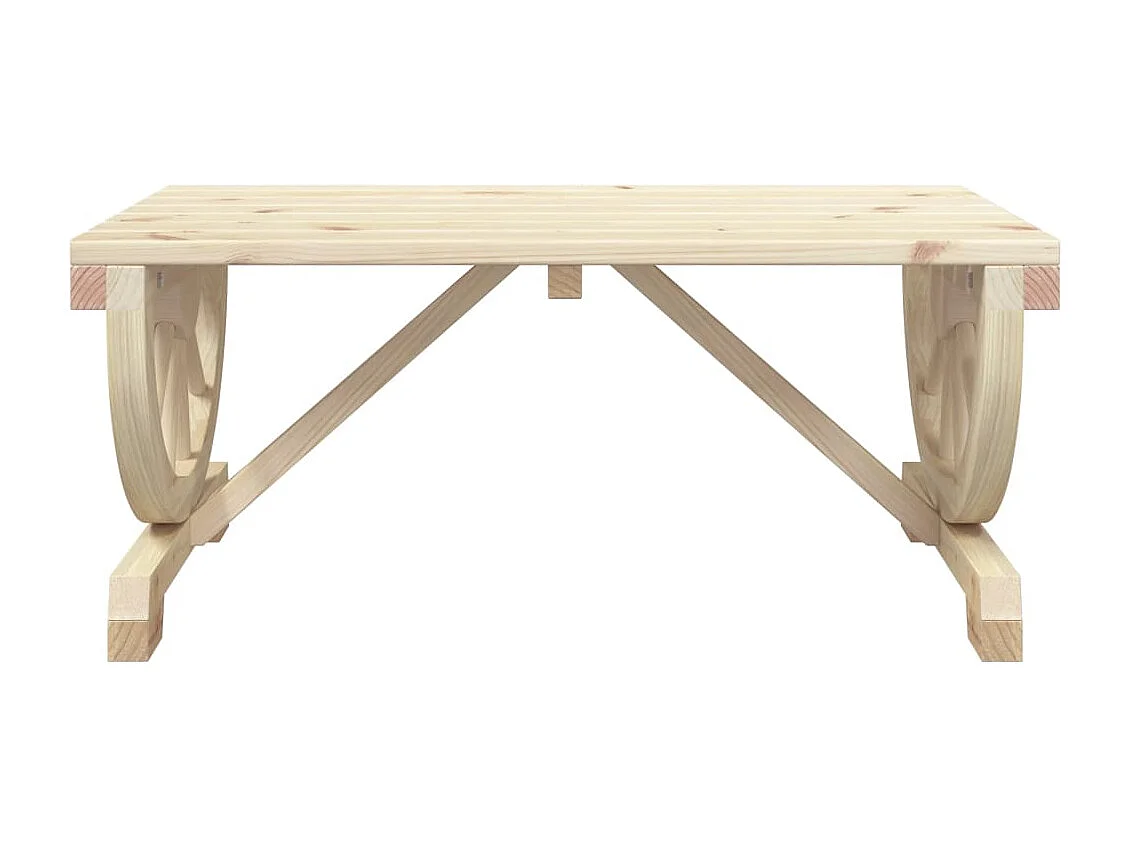 Table basse de jardin 90x50x40 cm bois de sapin massif