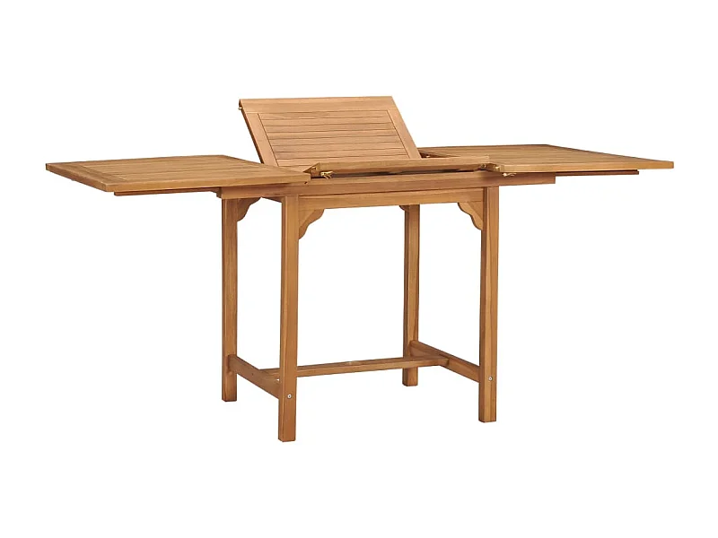 Table extensible de jardin (110-160)x80x75 cm Teck solide