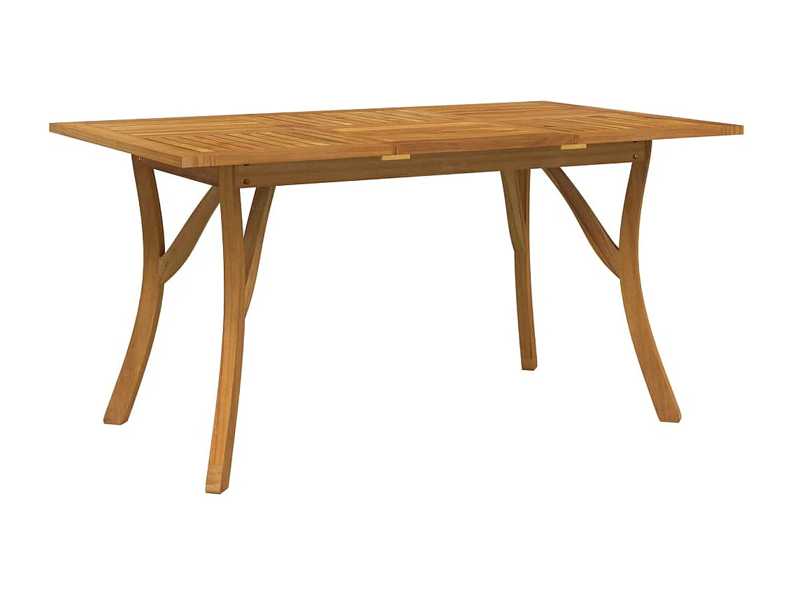 Gartentisch 150x90x75 cm Massivholz Akazie