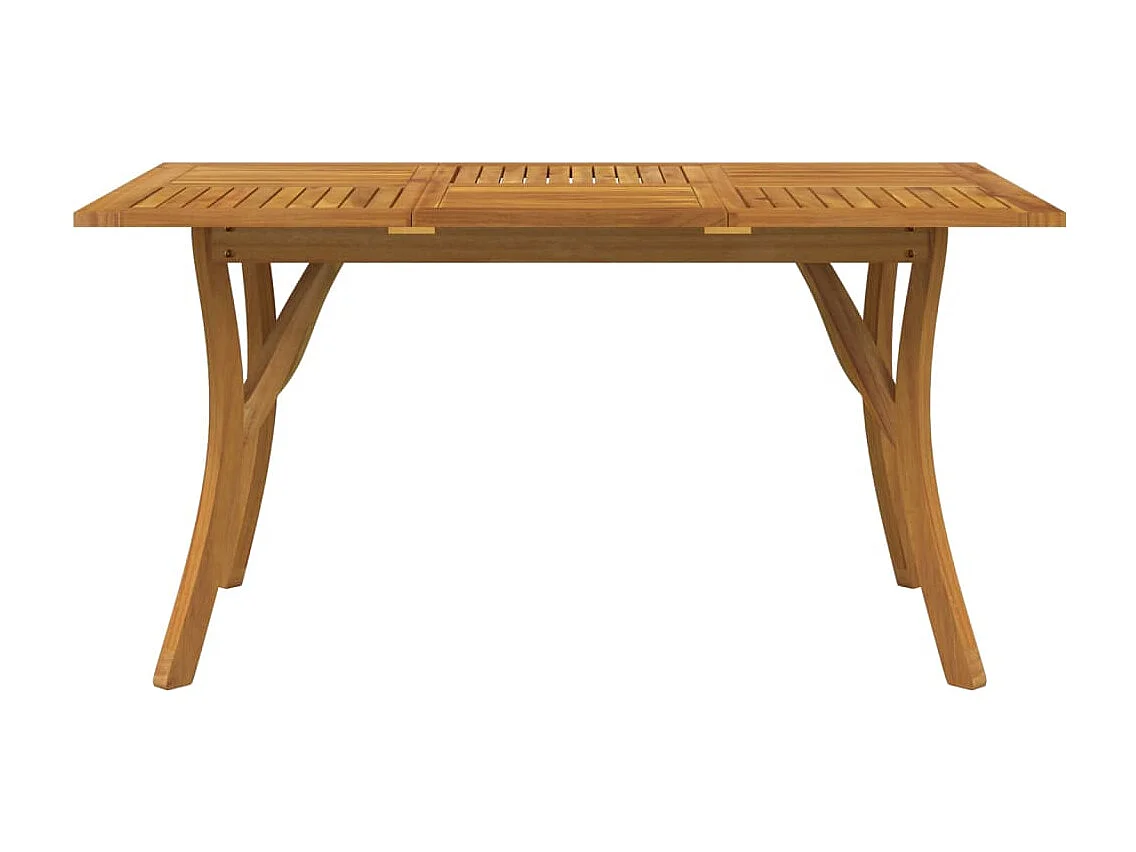 Gartentisch 150x90x75 cm Massivholz Akazie