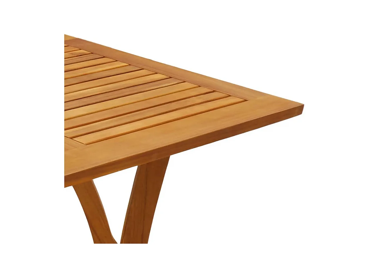 Table de jardin 110x110x75 cm Bois d'acacia solide
