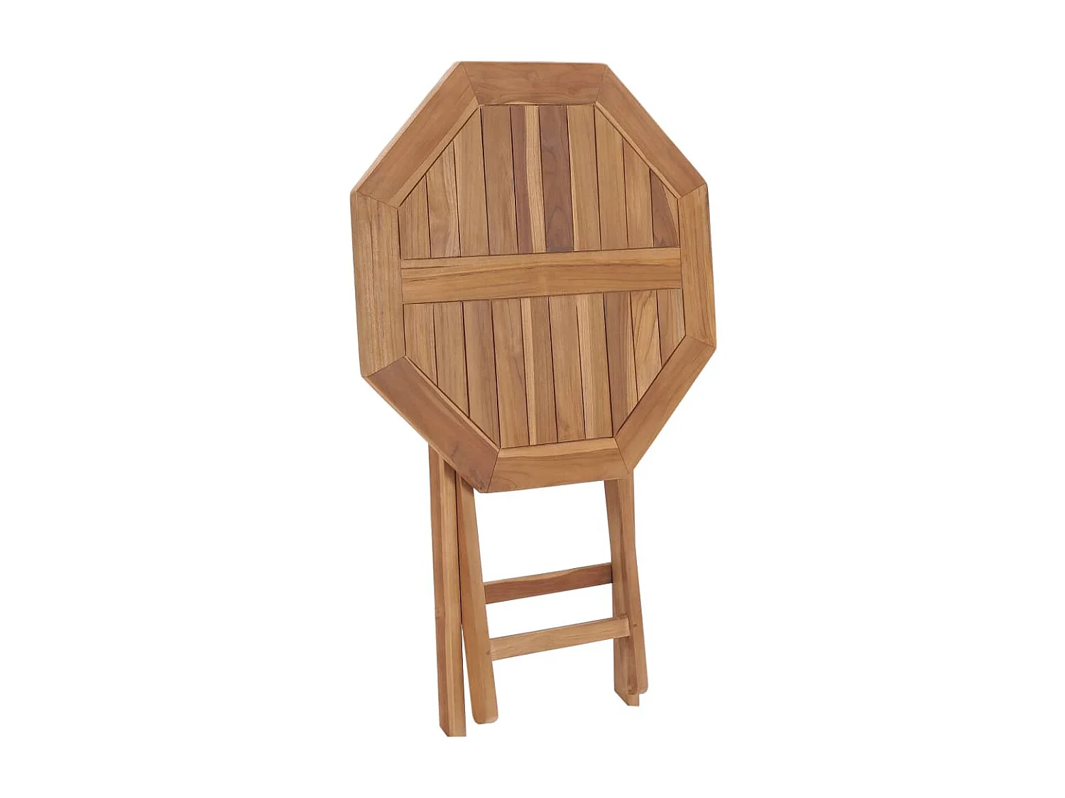 Mesa plegable de jardín madera maciza de teca 60x60x75 cm