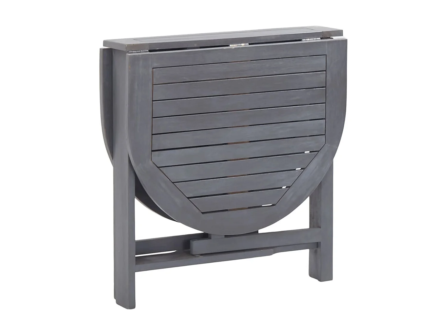 Tavolo da Giardino Grigio 120x70x74 cm Legno Massello di Acacia