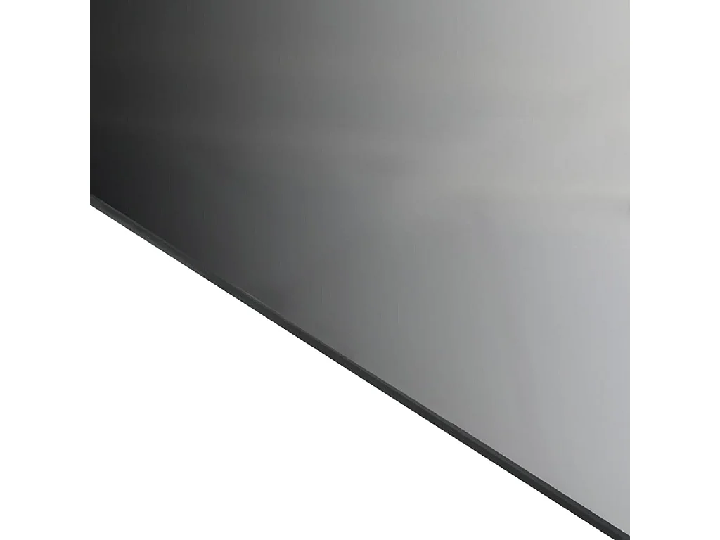 Tuintafel 80x80x74 cm aluminium en glas zwart