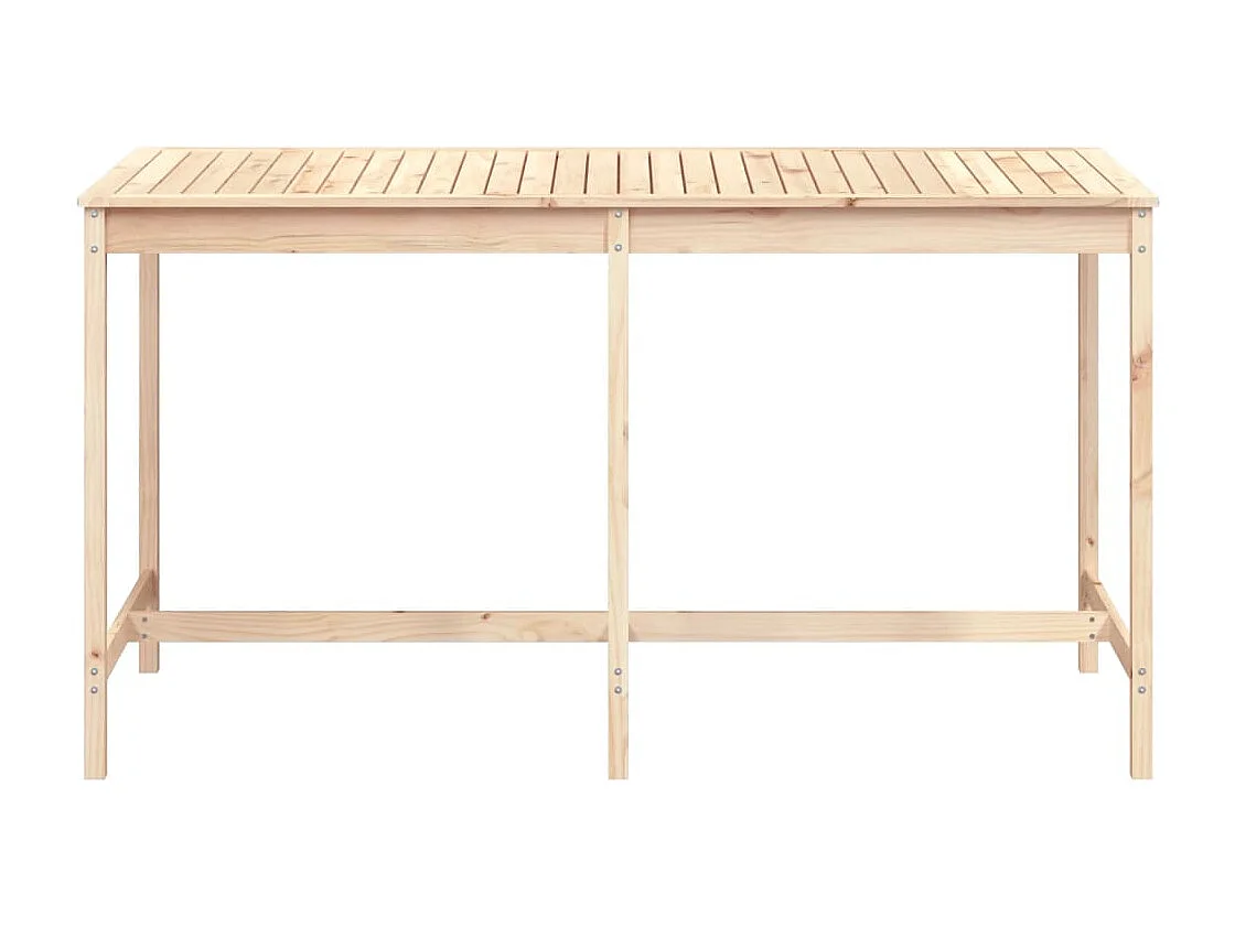 Mesa de jardim 203,5x90x110 cm madeira de pinho maciça
