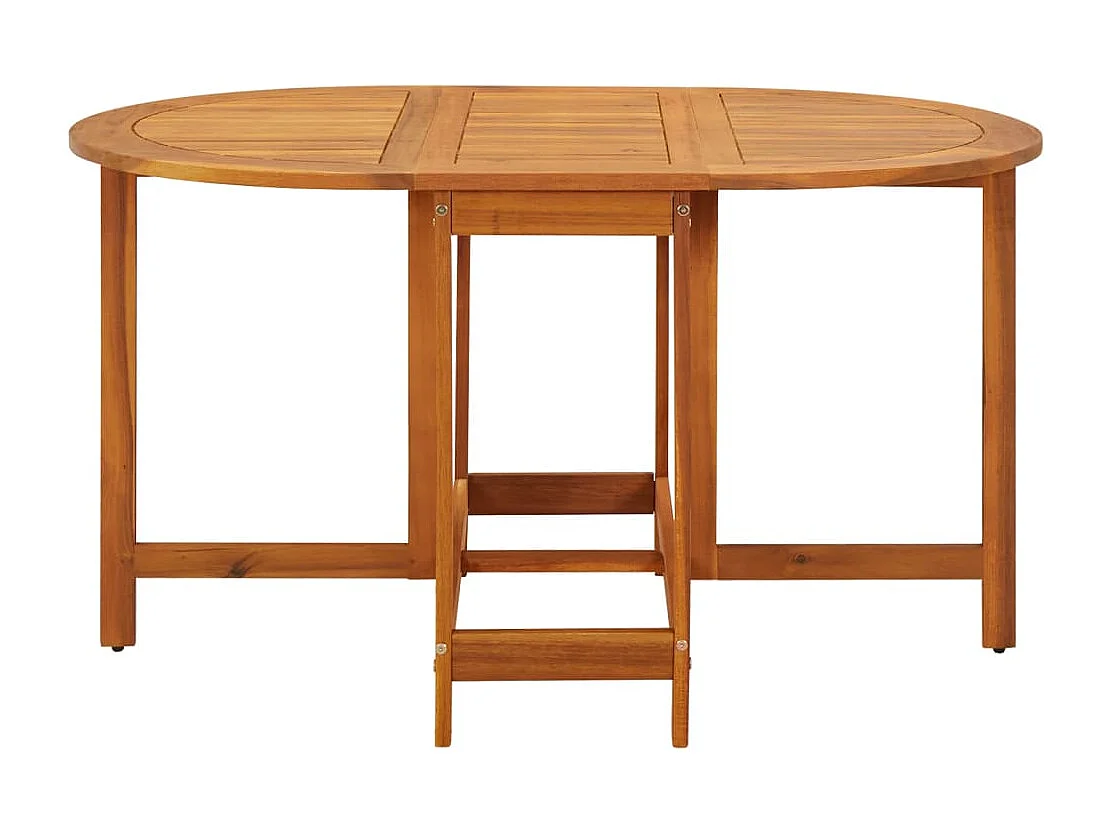 Gartentisch 130x90x72 cm Massivholz Akazie