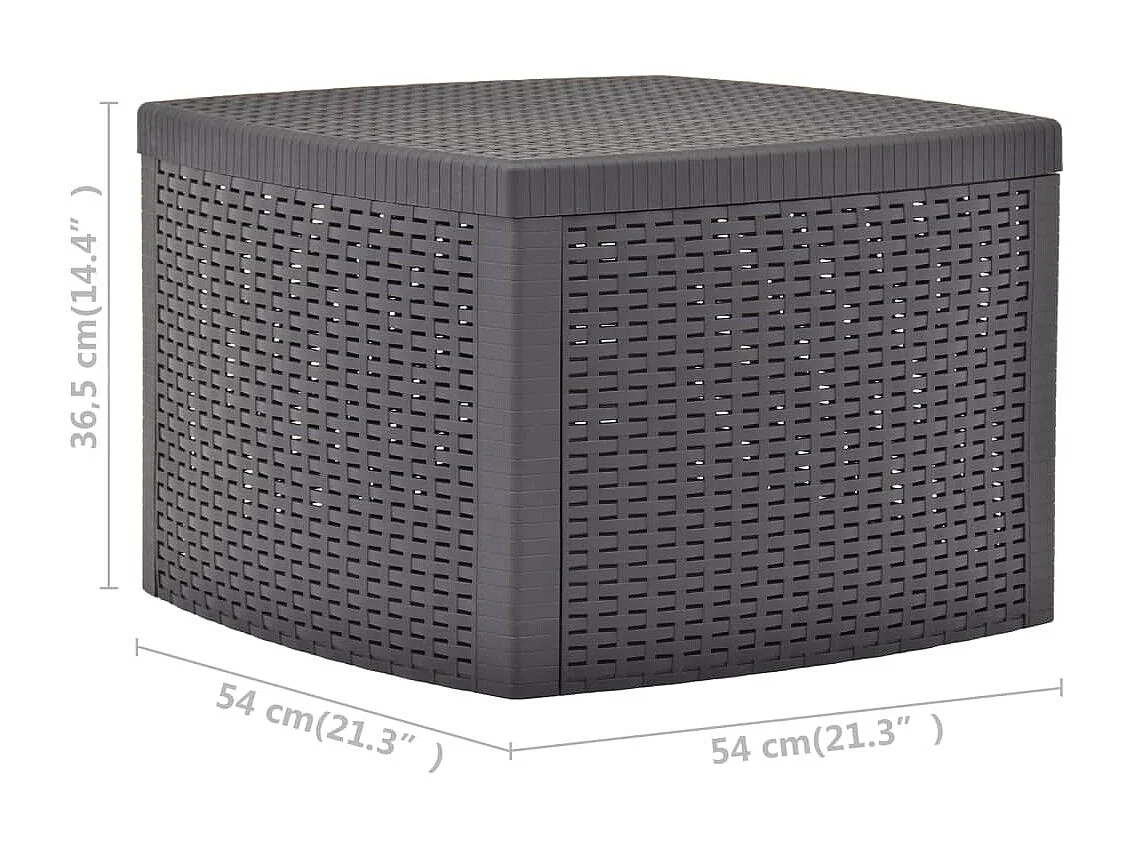 Table d'appoint Mocha 54x54x36,5 cm Plastique