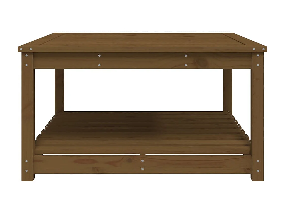 Mesa de jardim 82,5x82,5x45 cm pinho maciço castanho-mel