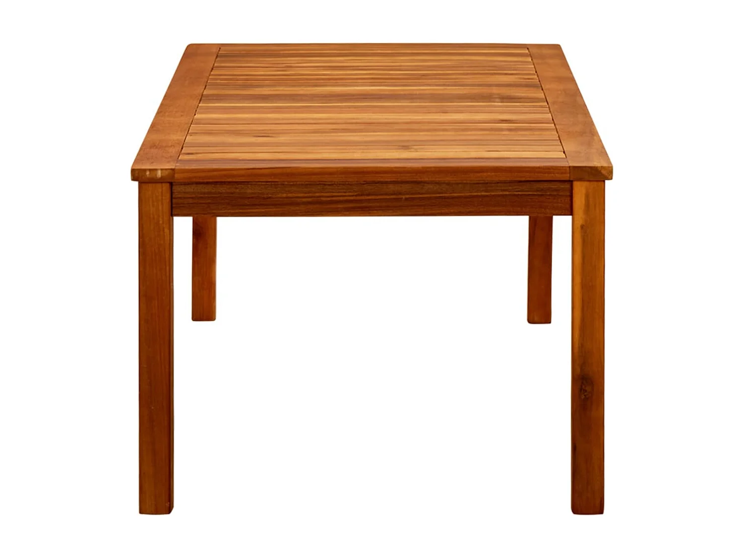 Mesa de centro de jardín madera maciza de acacia 110x60x45 cm