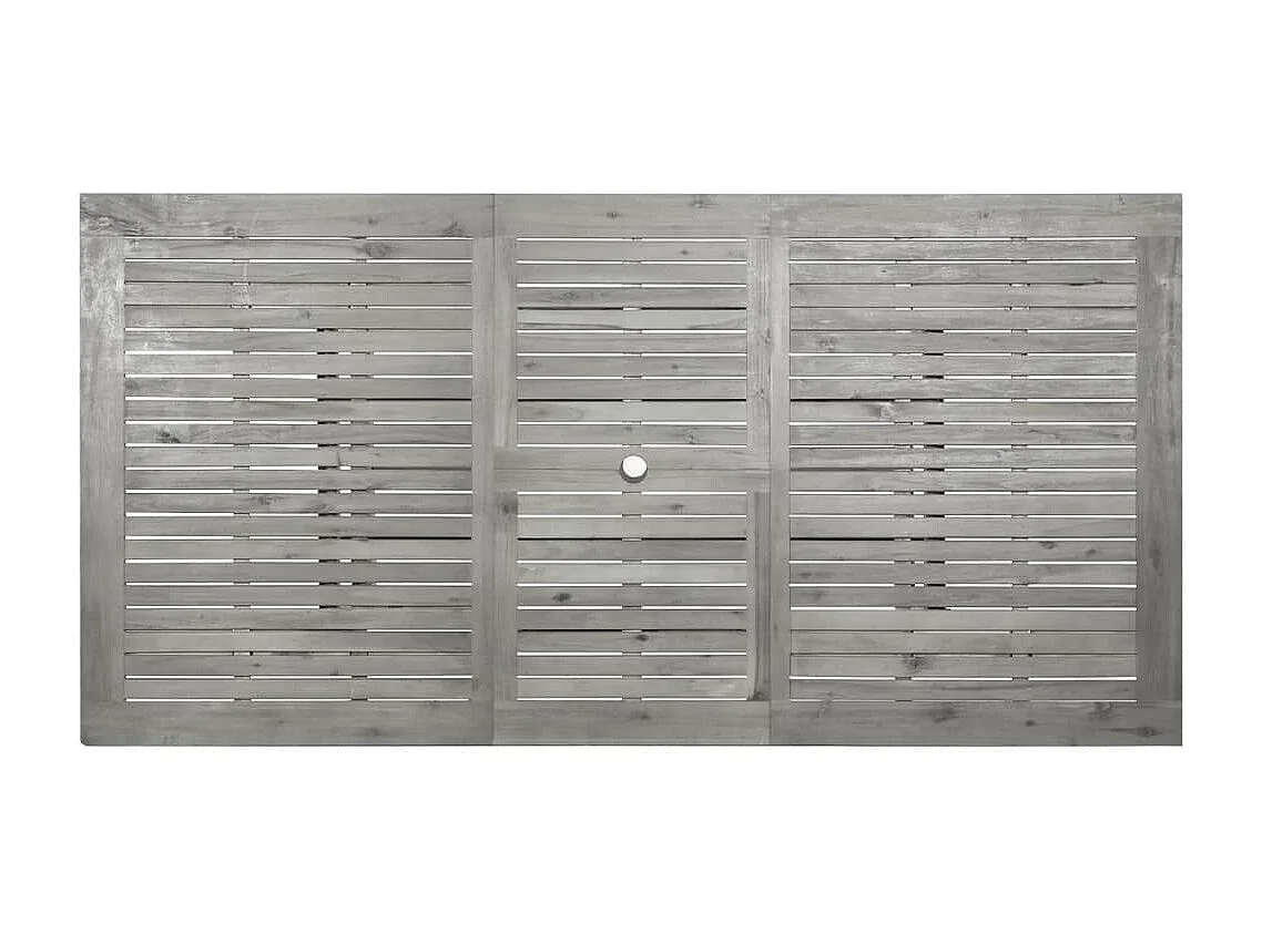 Mesa de jantar p/ jardim (150-200)x100x75 cm acácia maciça