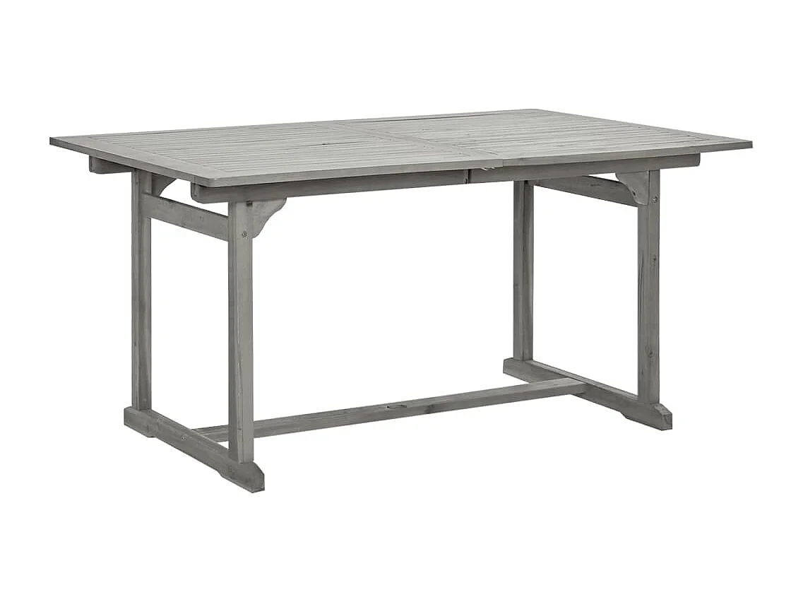 Table à dîner de jardin (150-200)x100x75cm Bois d'acacia massif