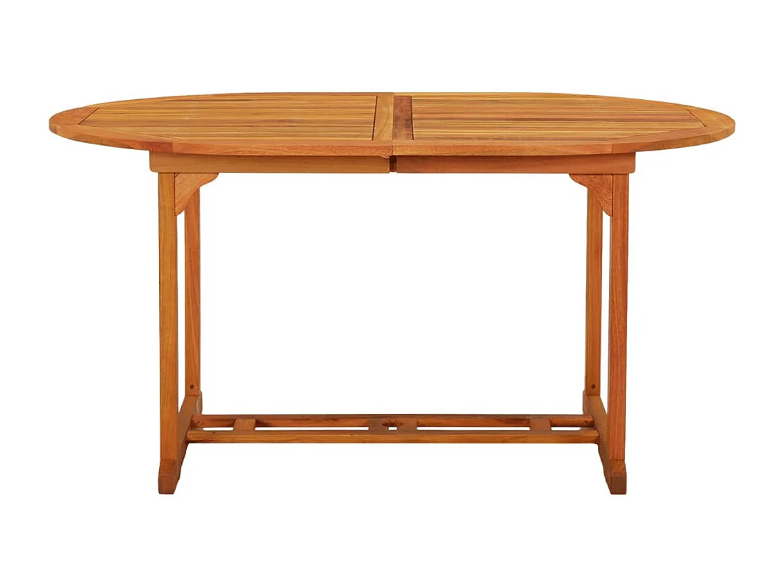 Table de jardin 200x100x75 cm Bois d'eucalyptus solide