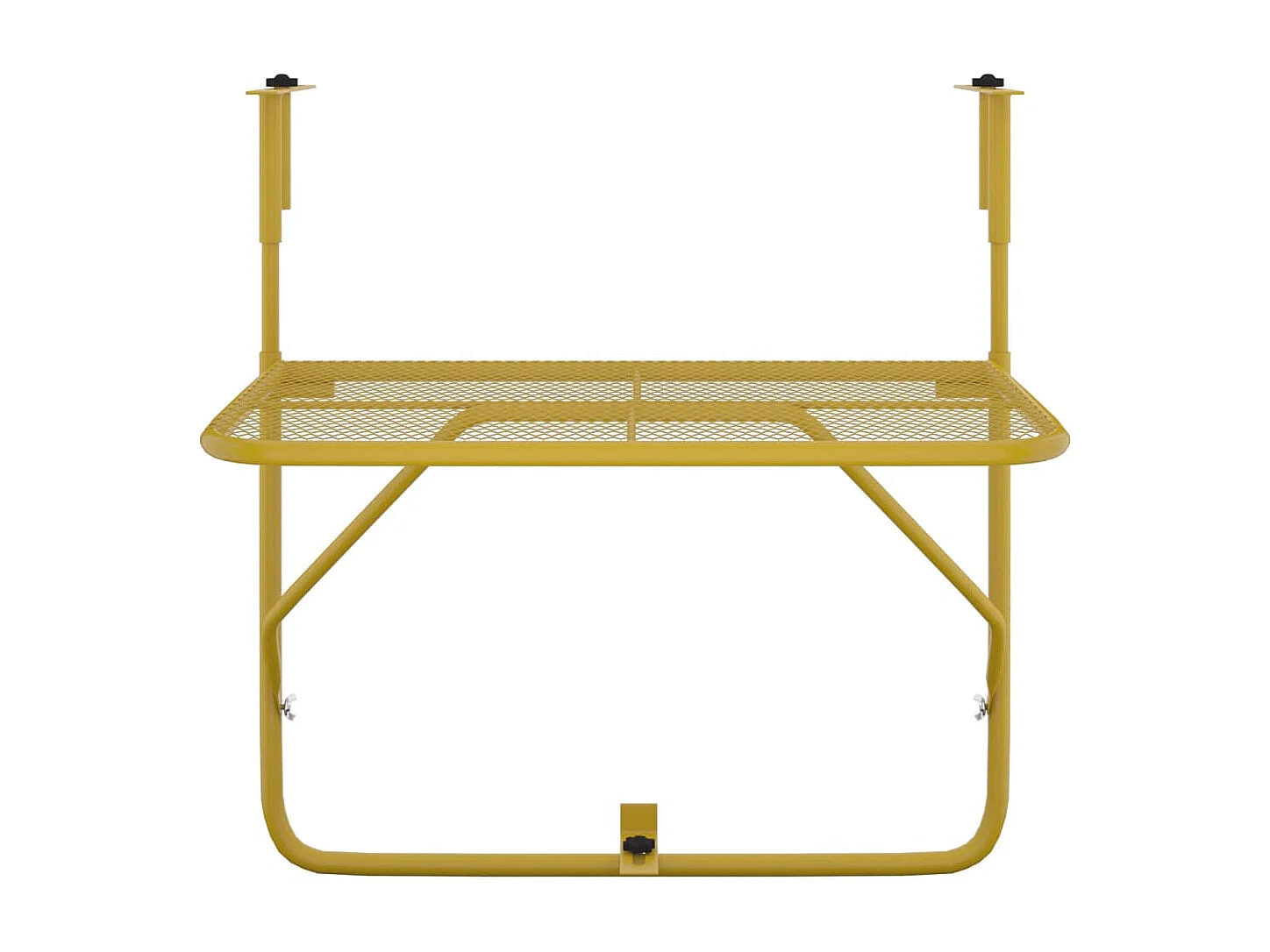 Mesa para varanda 60x40 cm aço dourado