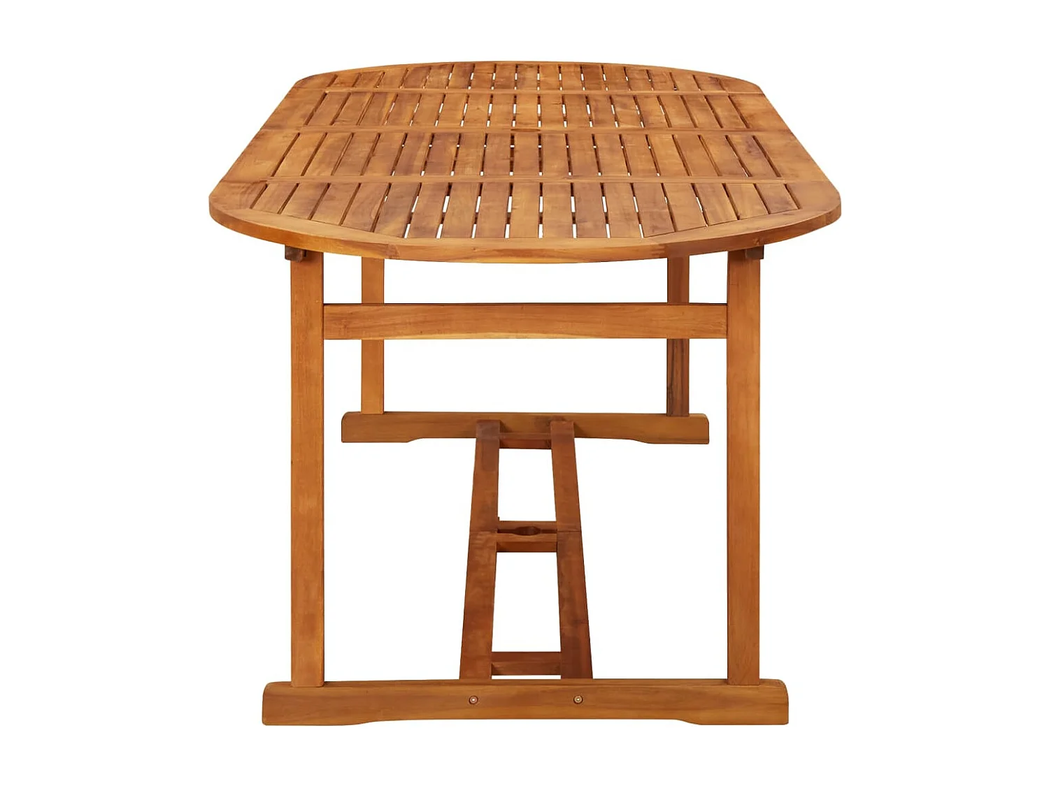 Garten-Esstisch 220x90x75 cm Massivholz Akazie