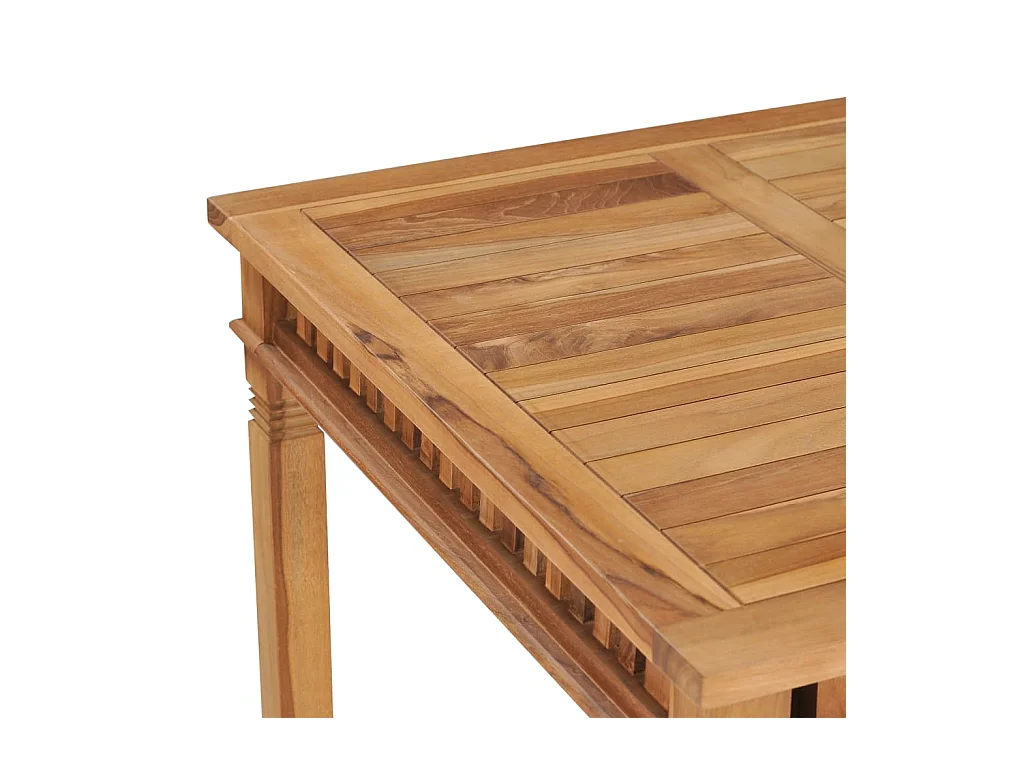 Table à dîner de jardin 80x80x80 cm Bois de teck solide
