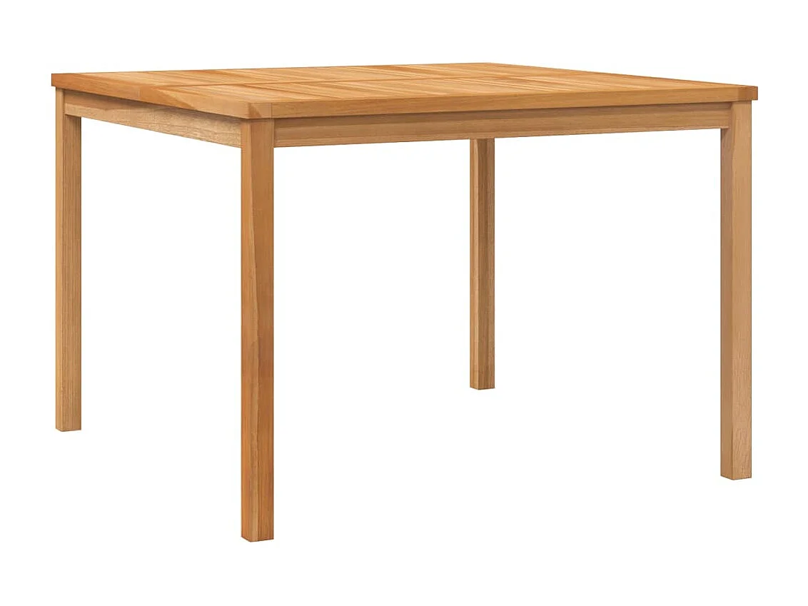 Table à dîner de jardin 110x110x77 cm Bois de teck solide