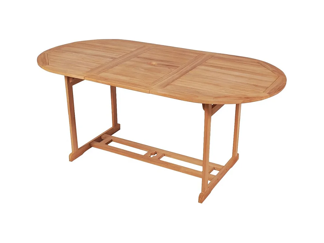 Tuintafel 180x90x75 cm massief teakhout