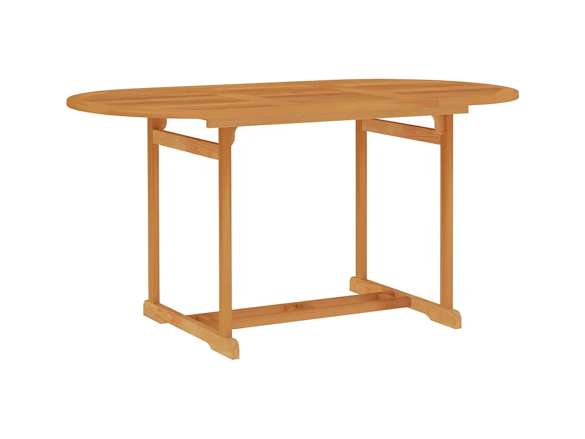 Table de jardin 150x90x75 cm Bois de teck massif