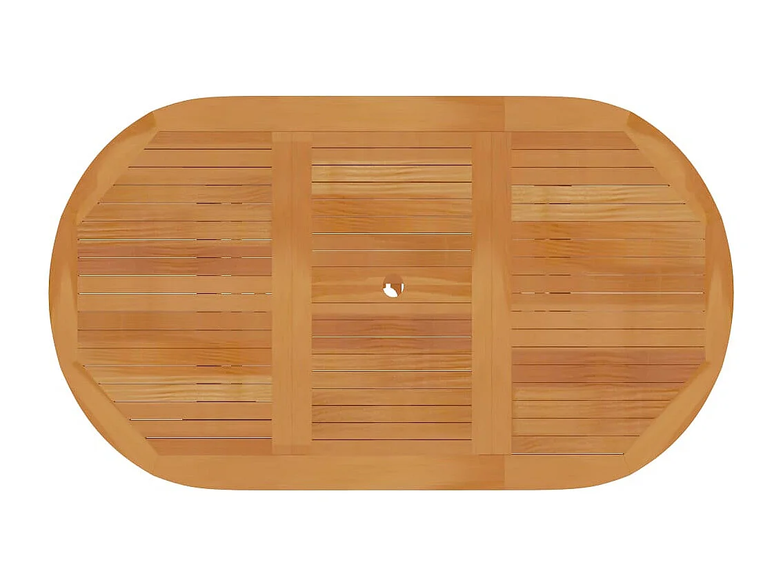 Mesa de jardim 150x90x75 cm madeira de teca maciça