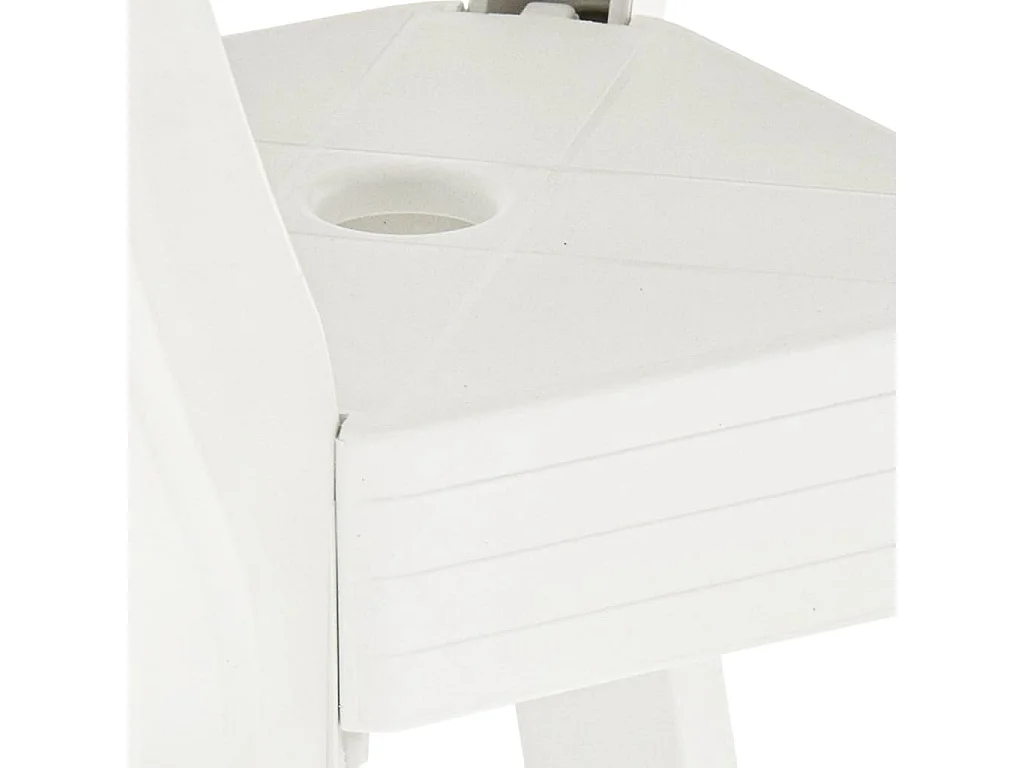 Mesa de bistrô 70x70x72 cm plástico branco