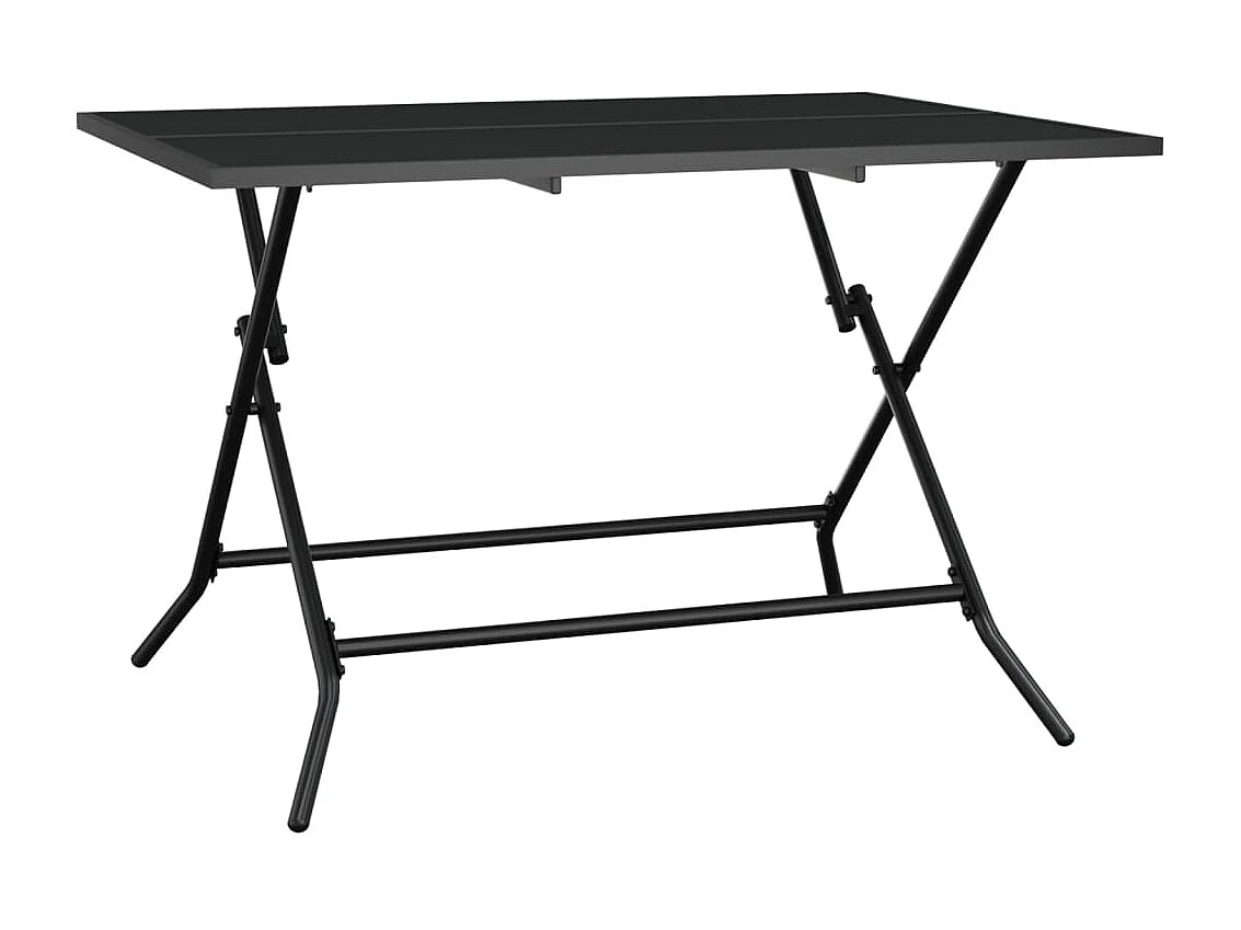 Table de jardin pliable anthracite 110x80x72 cm maille d'acier