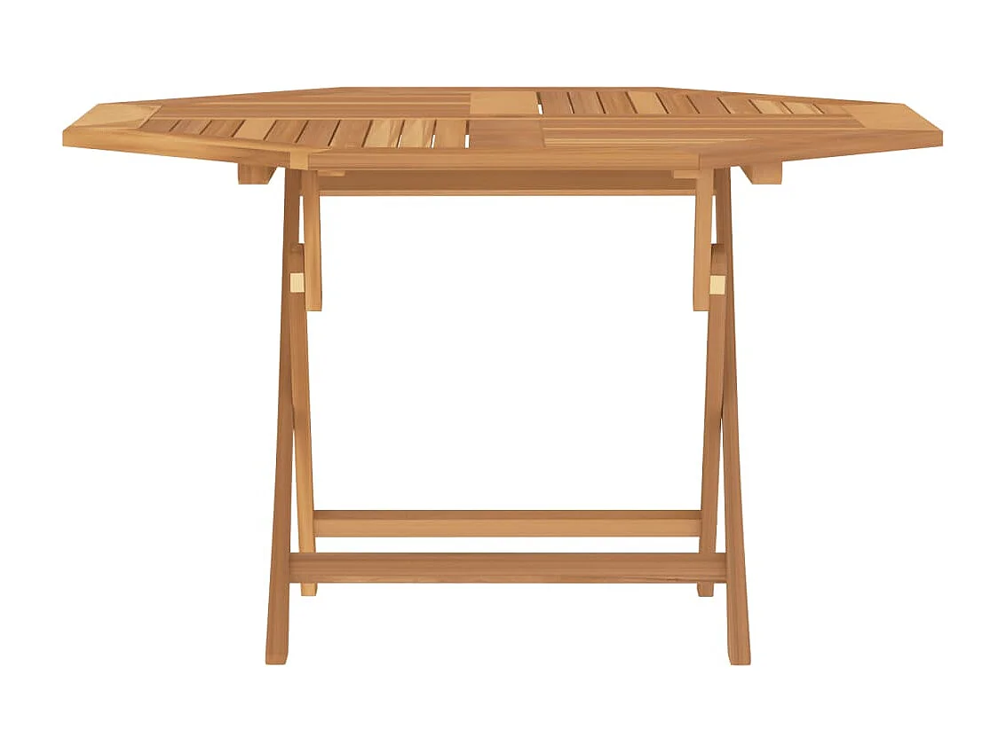 Table pliable de jardin 110x110x75 cm bois massif de teck