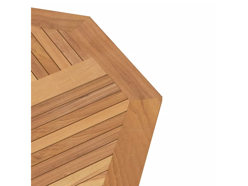 Table pliable de jardin 110x110x75 cm bois massif de teck