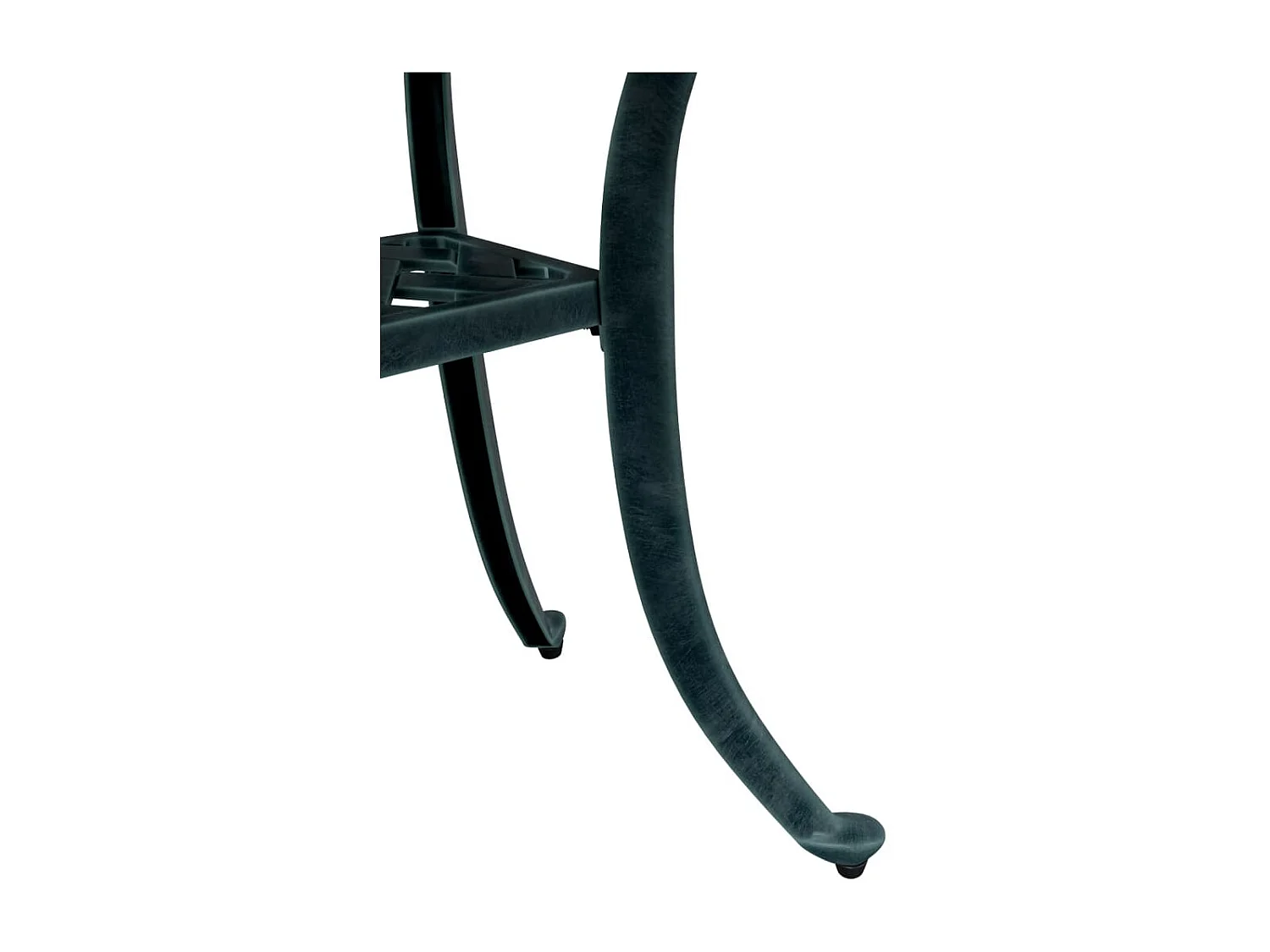 Gartentisch Grün 53x53x53 cm Aluminiumguss