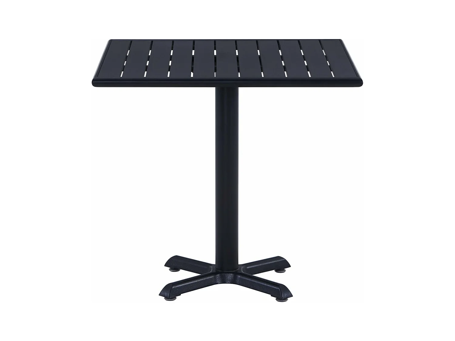 Table de jardin Noir 80x80x75 cm