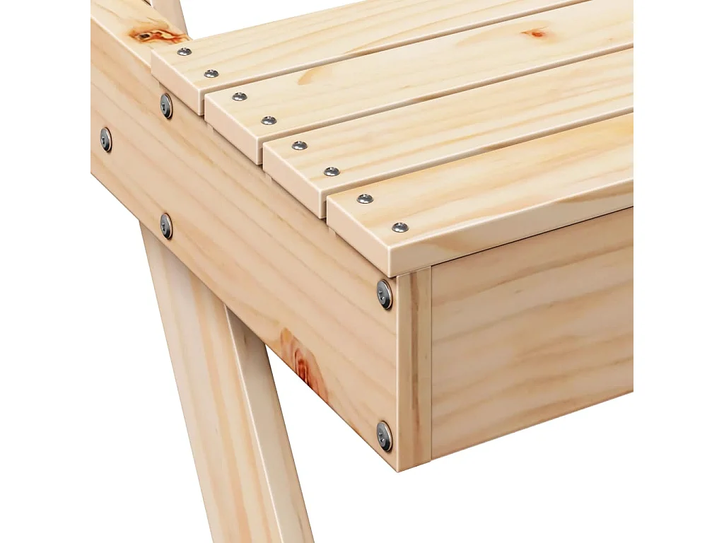 Table de pique-nique 105x134x75 cm bois massif de pin