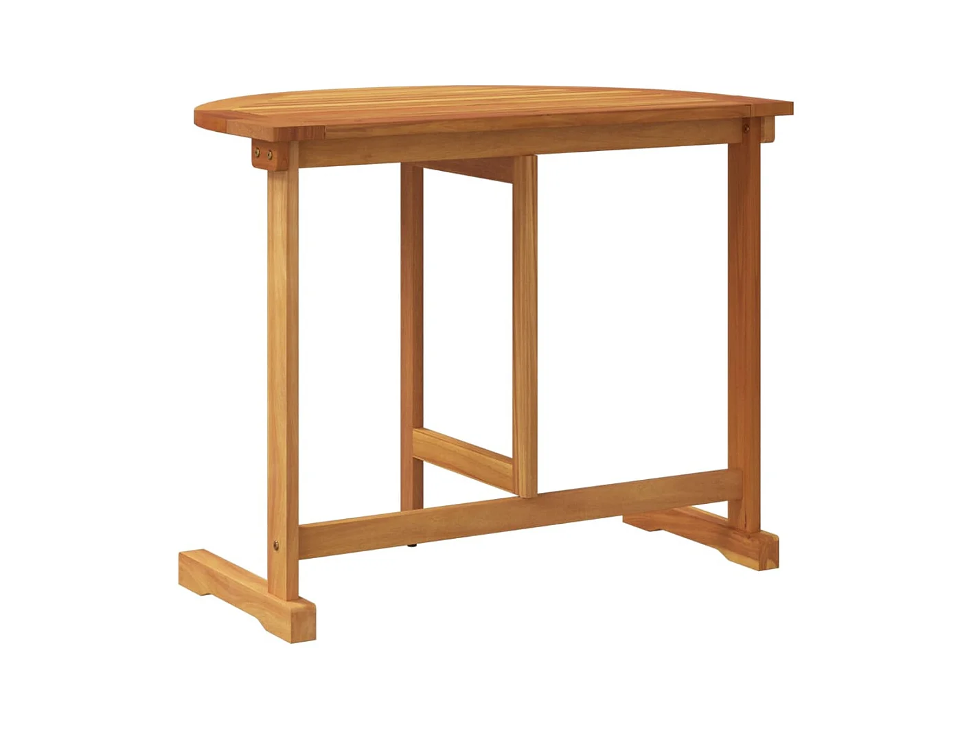 Mesa de balcón plegable madera maciza de acacia 90x60x72 cm