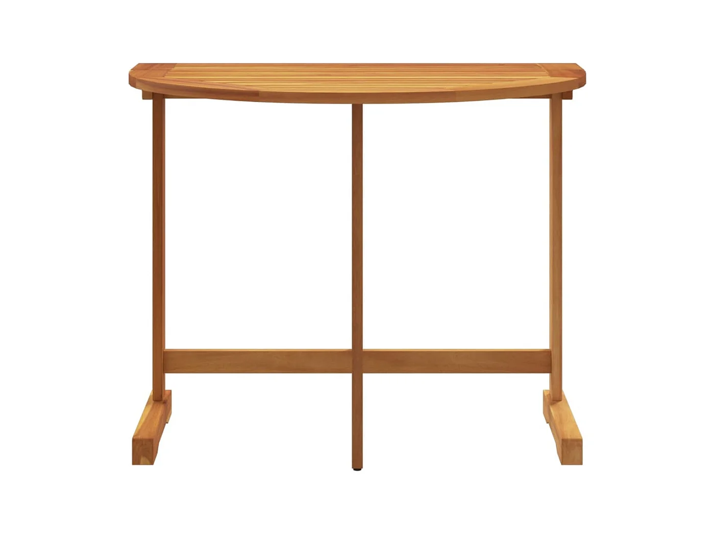 Mesa de balcón plegable madera maciza de acacia 90x60x72 cm