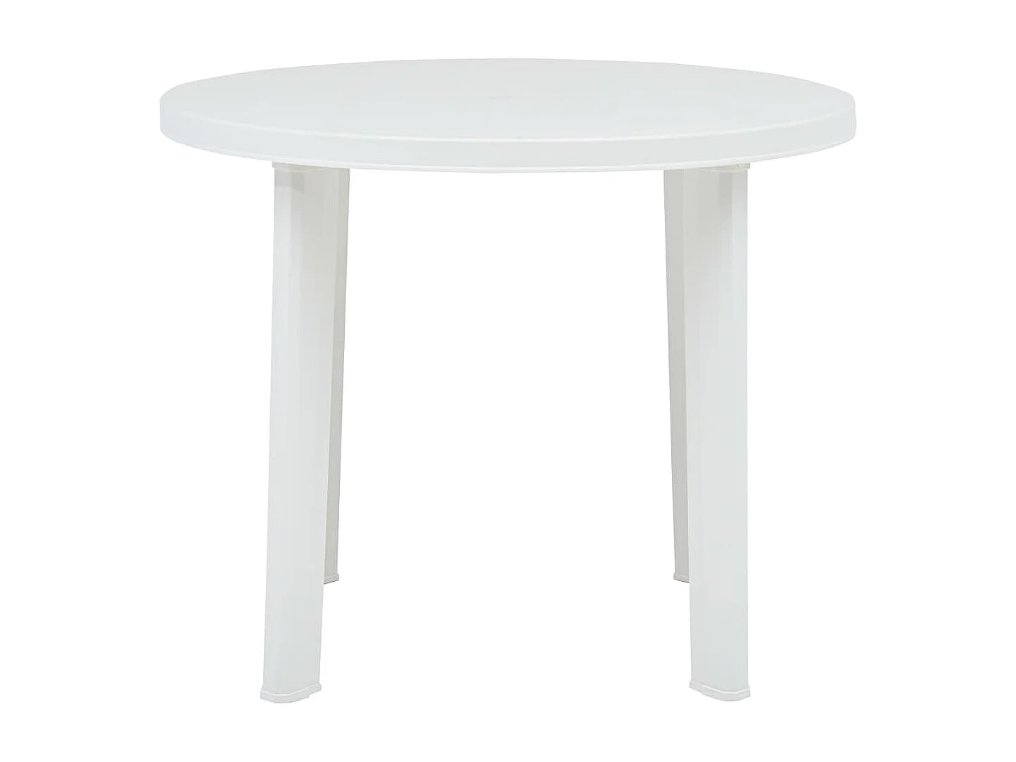 Mesa de jardim 89 cm plástico branco