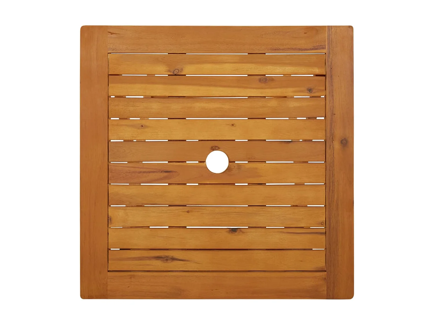 Mesa plegable de jardín de madera maciza de acacia 60x60x75 cm