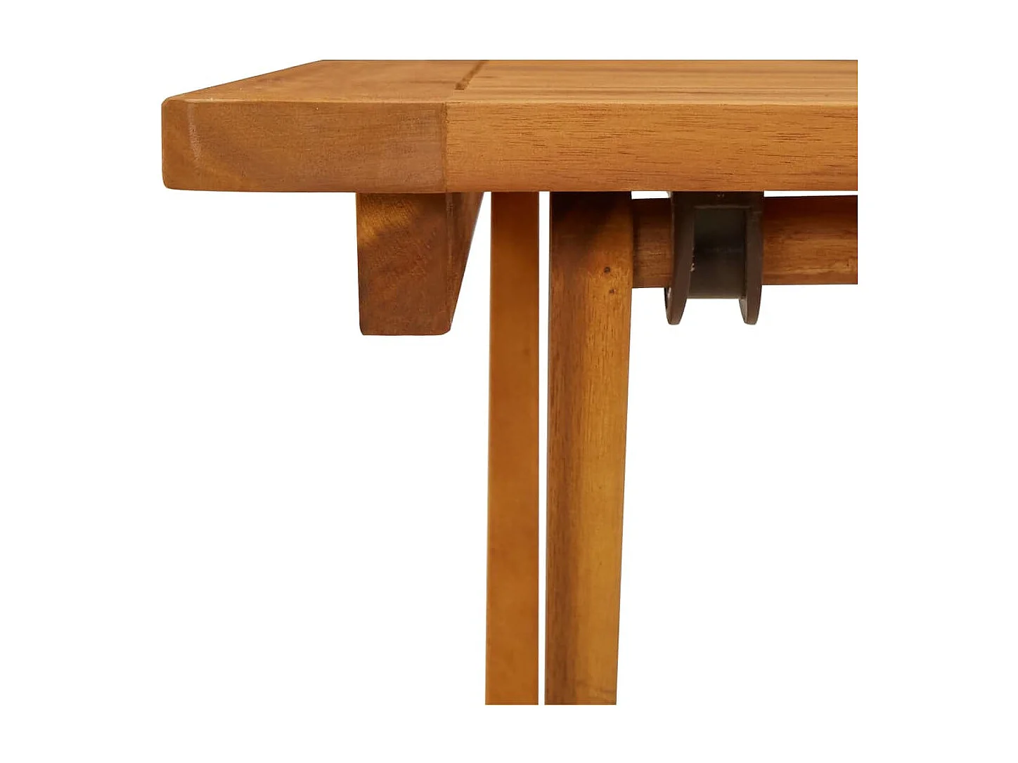 Mesa plegable de jardín de madera maciza de acacia 60x60x75 cm