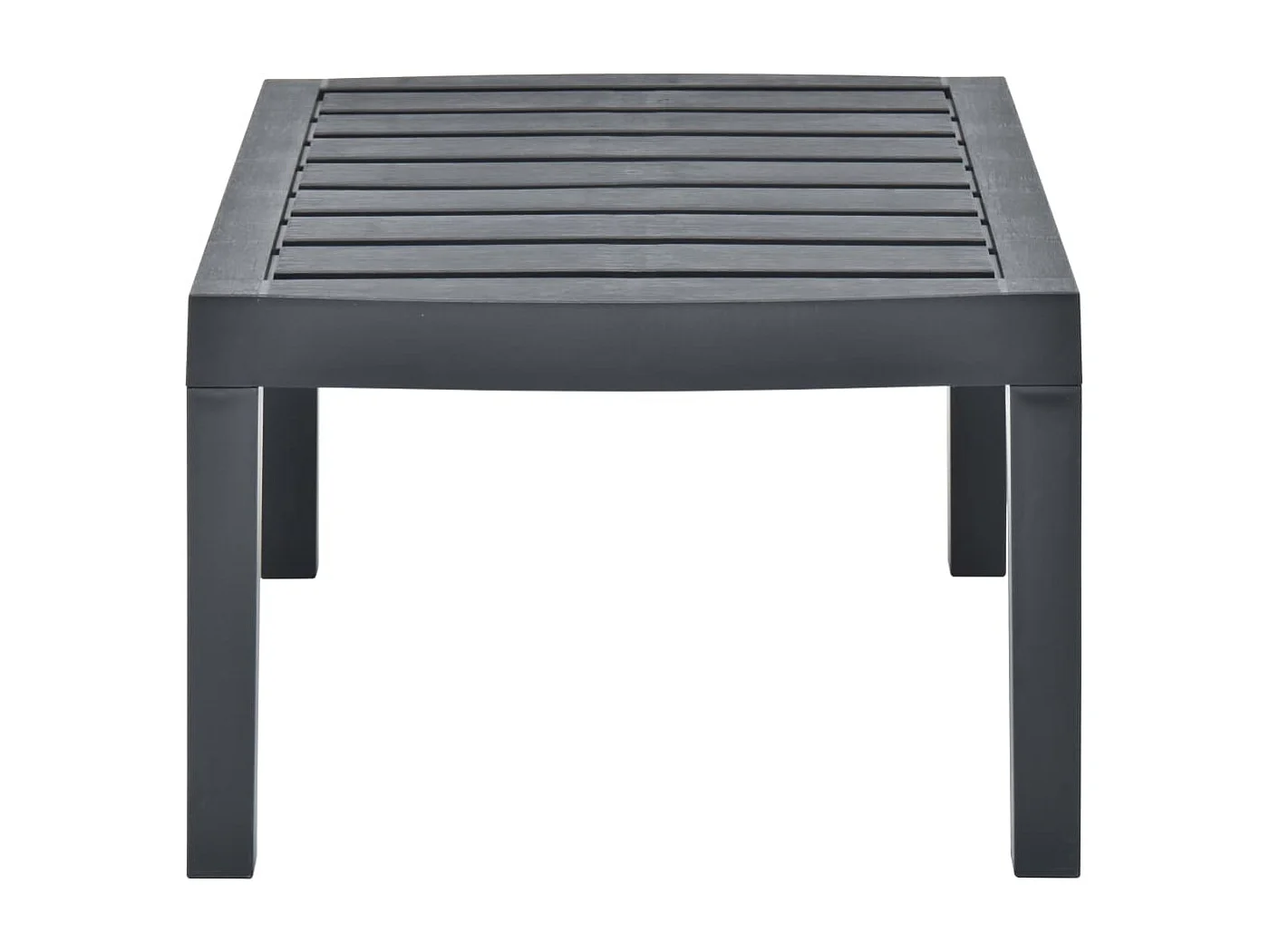 Mesa de jardim 78x55x38 cm plástico antracite