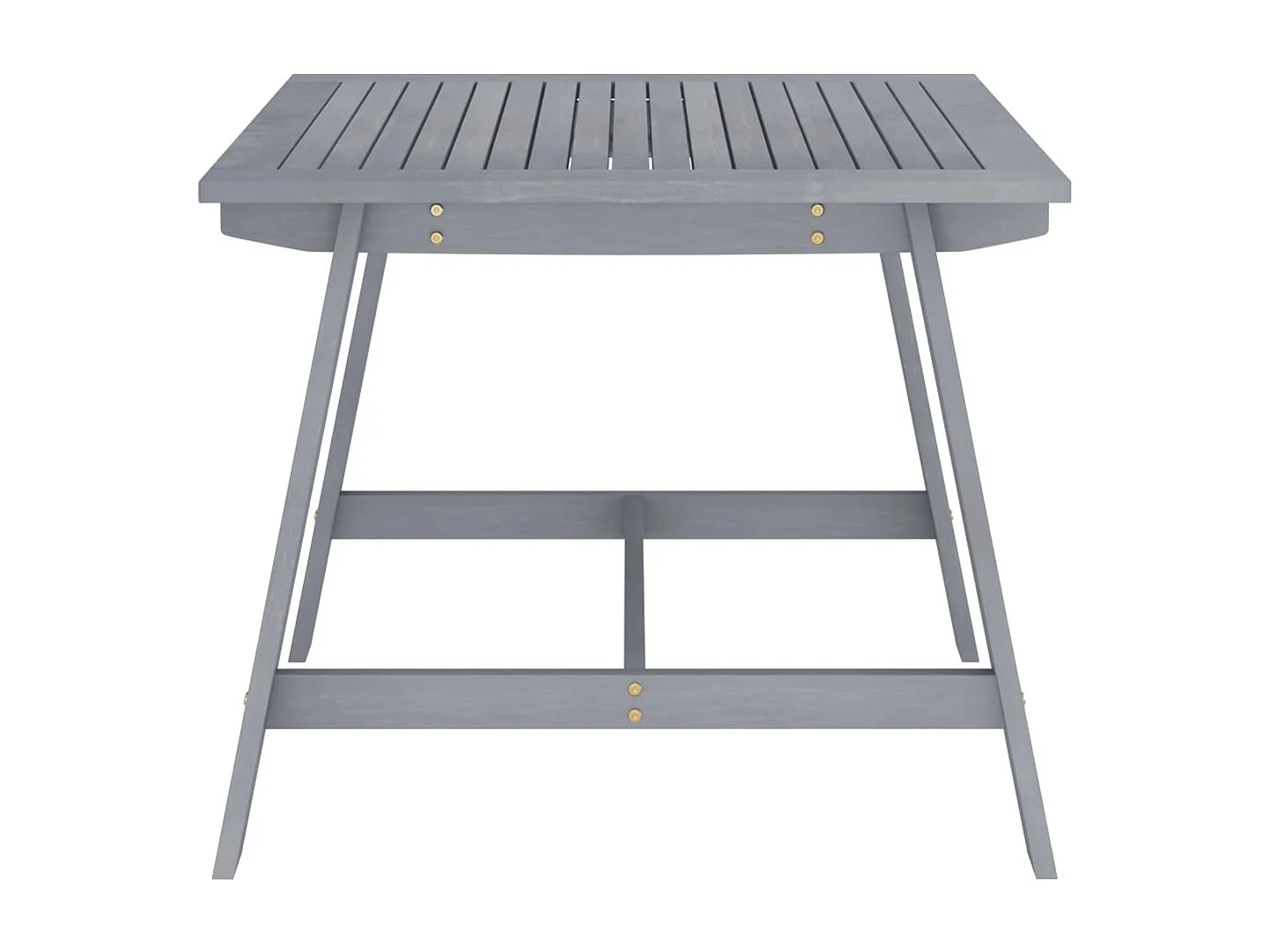 Table à dîner de jardin Gris 88x88x74 cm Bois d'acacia massif