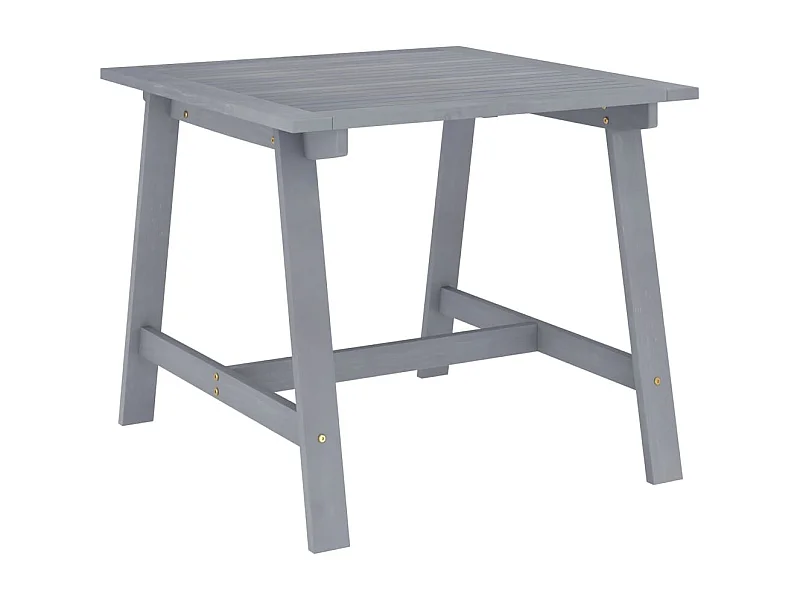 Table à dîner de jardin Gris 88x88x74 cm Bois d'acacia massif