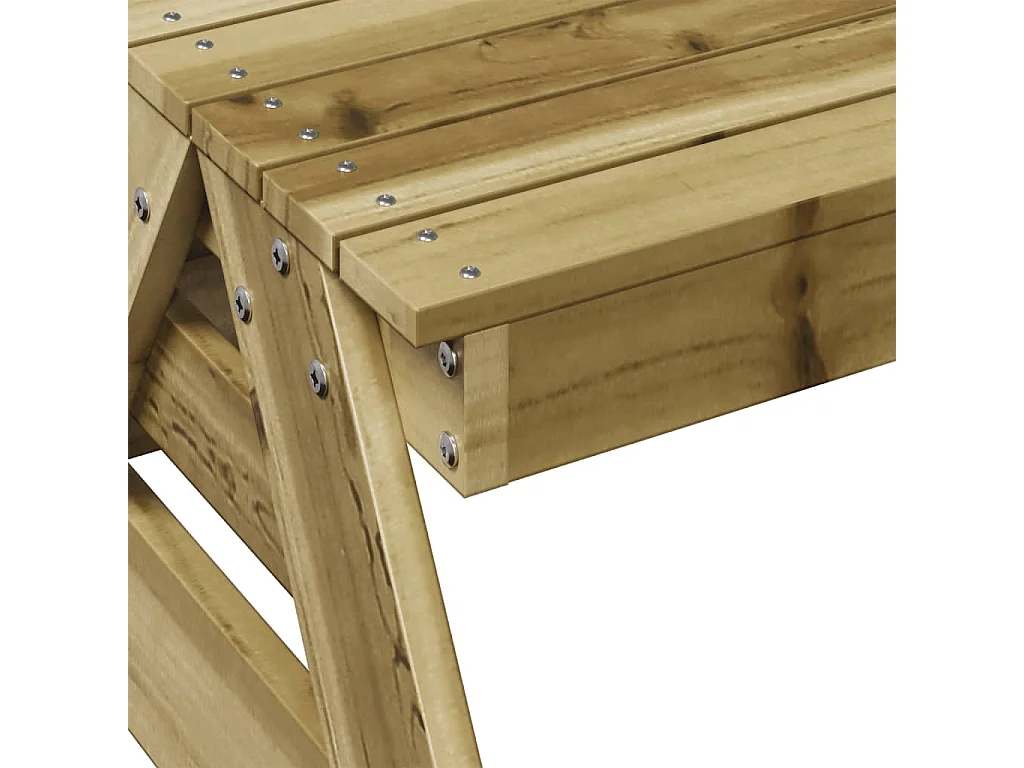 Table de pique-nique pour enfants bois de pin imprégné