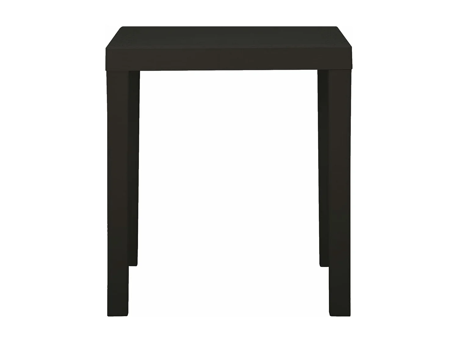 Table de jardin Anthracite 79x65x72 cm Plastique