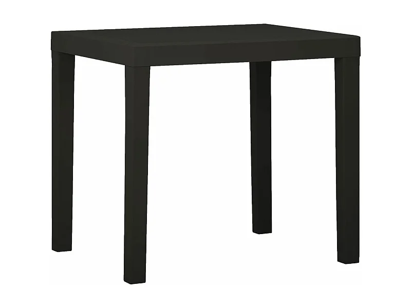 Table de jardin Anthracite 79x65x72 cm Plastique