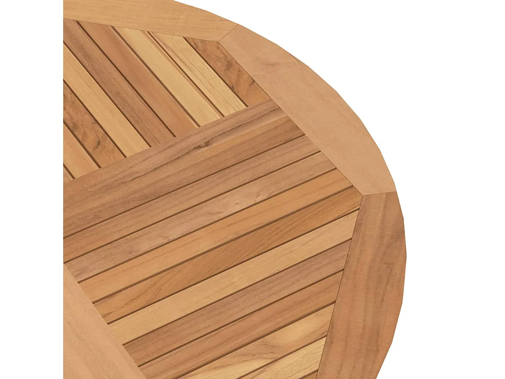 Gartentisch Klappbar Ø 110x75 cm Massivholz Teak