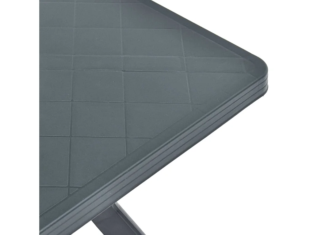 Bistrotisch Anthrazit 70x70x72 cm Kunststoff