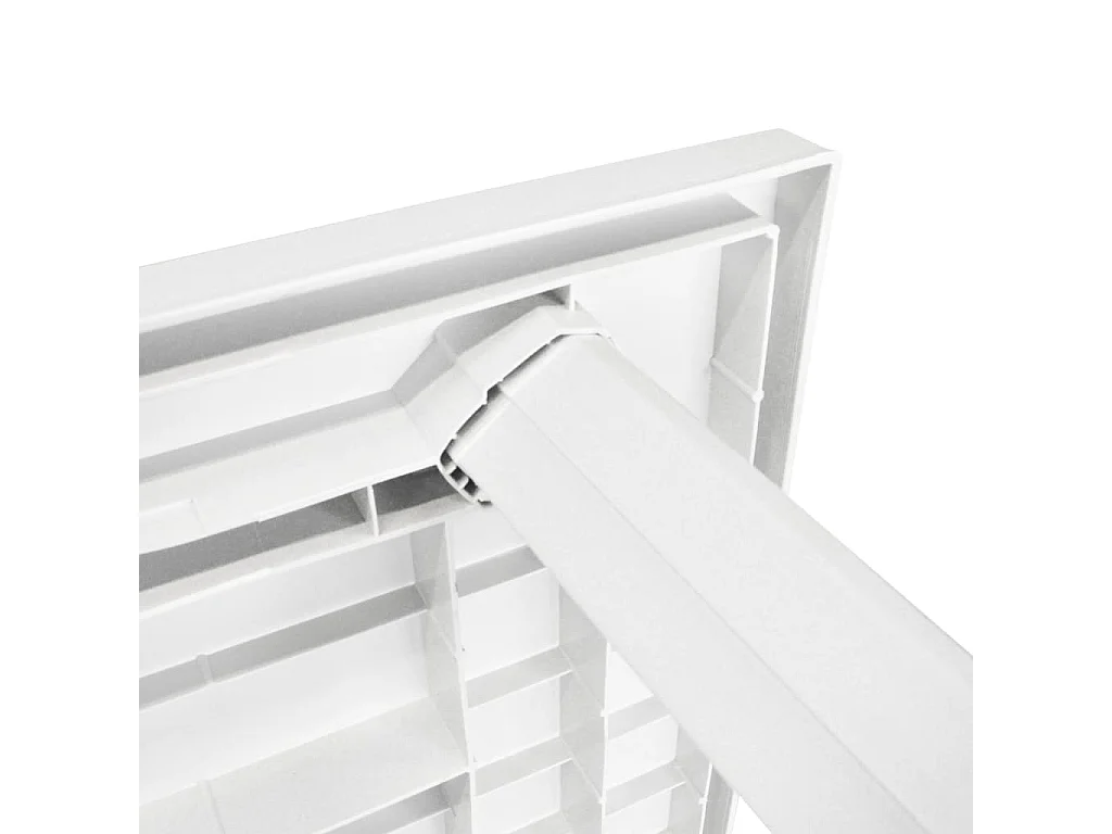 Table de jardin Blanc 126 x 76 x 72 cm Plastique