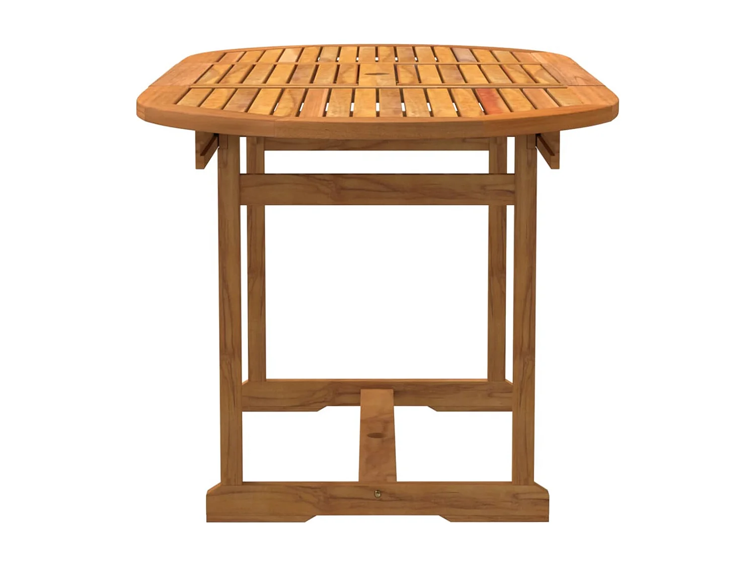 7 pcs conjunto de jantar para jardim acácia maciça e textilene